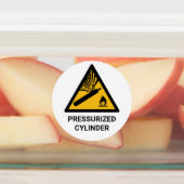 Druckzylinderwarnung, Druckkanister Etiketten (Befestigt)