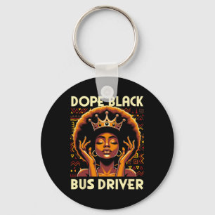 Drug Black Bus Driver African American Afro Melani Schlüsselanhänger