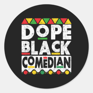 Drug Black Comedian Juneteste Independence Day Me Runder Aufkleber