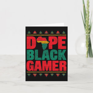 Drug Black Gamer Black History Monatsspiel für Bo Karte