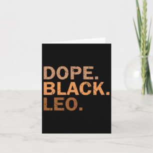 Drug Black Leo Melanin African Zodiac Leo Karte