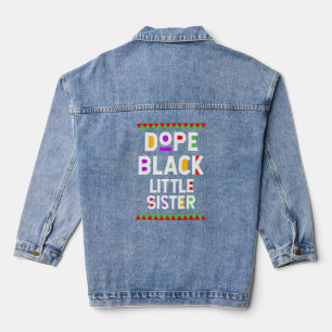 Drug Black Little Sister African American History Jeansjacke