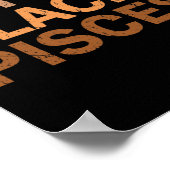 Drug Black Pisces Melanin African Zodiac Pisces  Poster (Ecke)