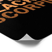 Drug Black Scorpio Melanin African Zodiac Scorpio  Poster (Ecke)