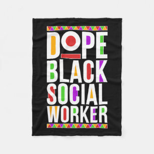 Drug Black Social Worker African American Social W Fleecedecke