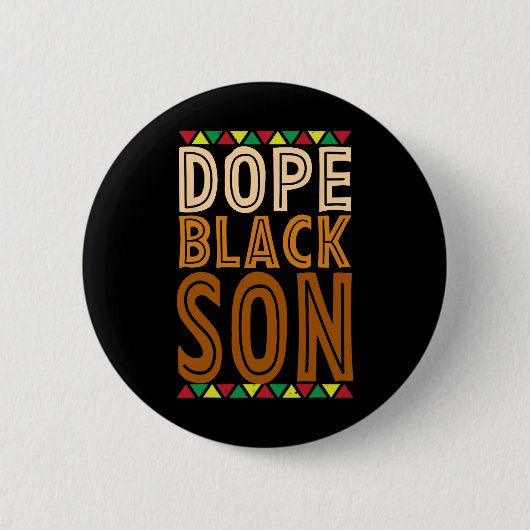 Drug Black Son African American Black History Mont Button (Vorderseite)