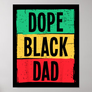 Drug Black Vater Vatertag Jungsteinziger Geschicht Poster
