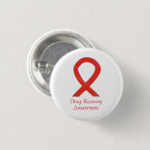 Drug Erholung Awareness Ribbon Custom Button (Vorne & Hinten)