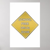 Drug free for school poster (Vorne)