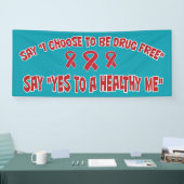 Drug Free Healthme Red Ribbon Werbeaktion Banner (Messe)