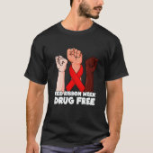 Drug Free October Red Ribbon Week 2022  1 T-Shirt (Vorderseite)