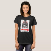 Drug Free Red Ribbon Week Awareness Cute Bleached  T-Shirt (Vorne ganz)