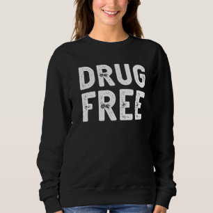 Drug free Red Ribbon Wewareness Say No to Drug Sweatshirt