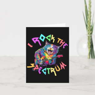 Drug I rock the spectrum autism Vater Peace Liebe Karte