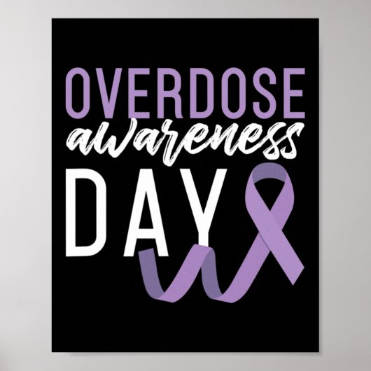 Drug Overdose Awareness Day Erholung nüchtern Sobr Poster (Vorne)