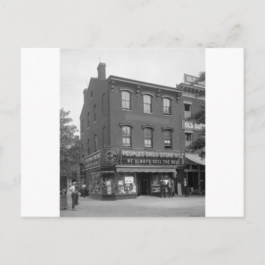 Drug Store der Völker, 1921 Postkarte (Vorderseite)