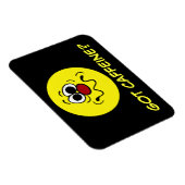 Drugged Face Grumpey Magnet (Rechte Seite)