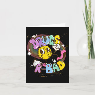 Drugs Are Bad - Funny Graphic  Karte