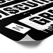 Drugs Biscuits And Gravy Funny Adult Quote  Poster (Ecke)