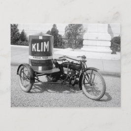 Drugstore Motorrad Postkarte