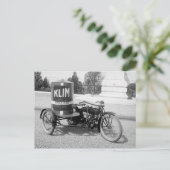 Drugstore Motorrad Postkarte (Stehend Vorderseite)