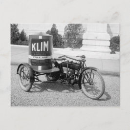 Drugstore Motorrad Postkarte