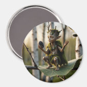 Druid Bard Fae in Poetic Mood Magnet (Vorderseite/Rückseite)