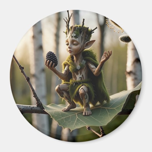 Druid Bard Fae in Poetic Mood Magnet (Vorne)