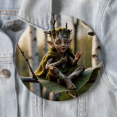 Druid Bard Fae on a Birch Tree Button (Beispiel)