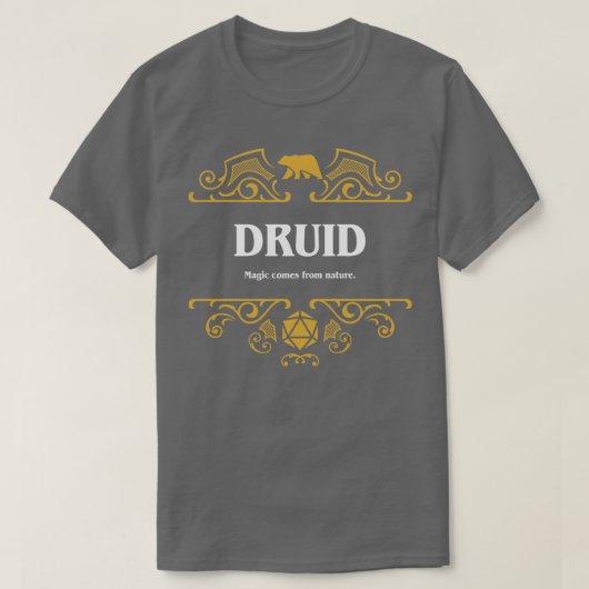 Druid Class Tabletop RPG Gaming 1 T-Shirt (Design vorne)