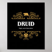 Druid Class Tabletop RPG Gaming Poster (Vorne)