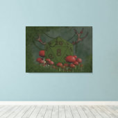Druid D20 Leinwanddruck (Insitu (Holzboden))