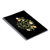 Druid D20 Würfel Pflanze und Blume Tablette RPG Notizblock (Rechte Seite)