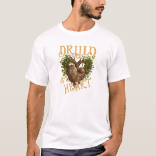 Druid im Heart Design für TTRPG-Fans T-Shirt