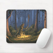 Druid im Wald Mousepad (Mit Mouse)