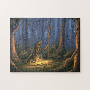 Druid im Wald Puzzle