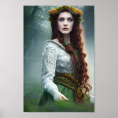 Druid Queen Fantasy Art Poster (Vorne)
