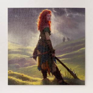 Druid Warrior Princess Fantasy Art Puzzle