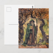 Druide keltische Weiße Priester der Natur Postkarte (Vorne/Hinten)