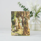 Druide keltische Weiße Priester der Natur Postkarte (Stehend Vorderseite)