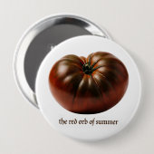 Druide Tomate des Sommerfestes Großes Abzeichen Button (Vorne & Hinten)
