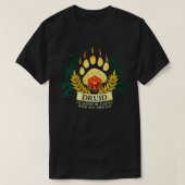 Druiden Class D20 Tabletop Dungeons RPG Drago T-Shirt (Design vorne)