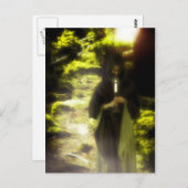 Druiden im Wald Postkarte (Vorne/Hinten)