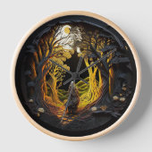 Druiden Paper Quilling Uhr (Vorderseite)