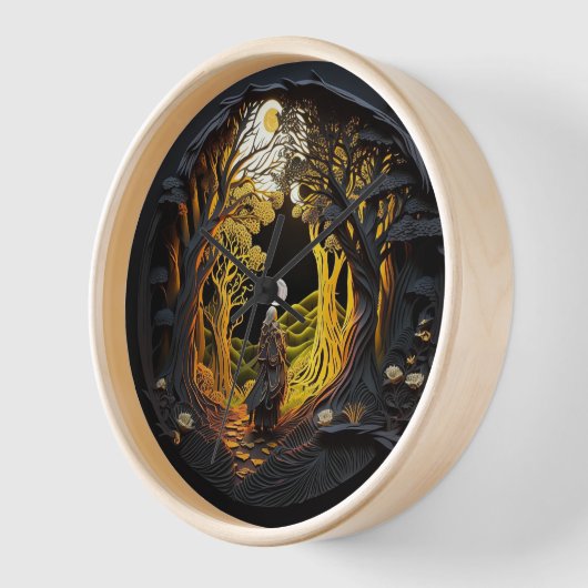 Druiden Paper Quilling Uhr (Winkel)