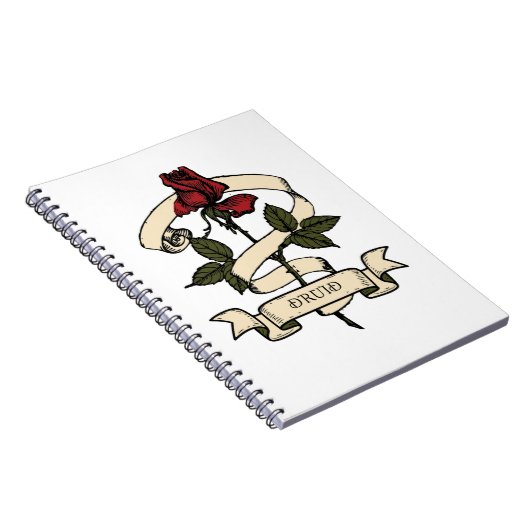 Druiden-Rose Notizblock (Rechte Seite)