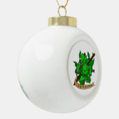 Druiden-Würfel Keramik Kugel-Ornament (Links)
