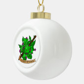 Druiden-Würfel Keramik Kugel-Ornament (Rechts)