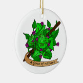 Druiden-Würfel Keramik Ornament (Rechts)