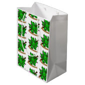 Druiden-Würfel Mittlere Geschenktüte (Rückseite Schrägansicht)